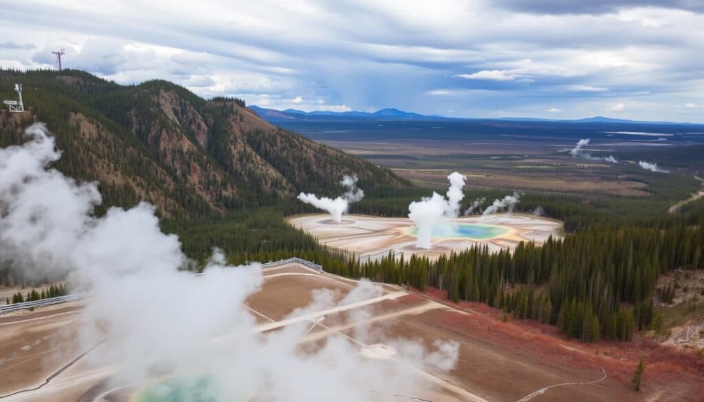 Yellowstone volcano monitoring