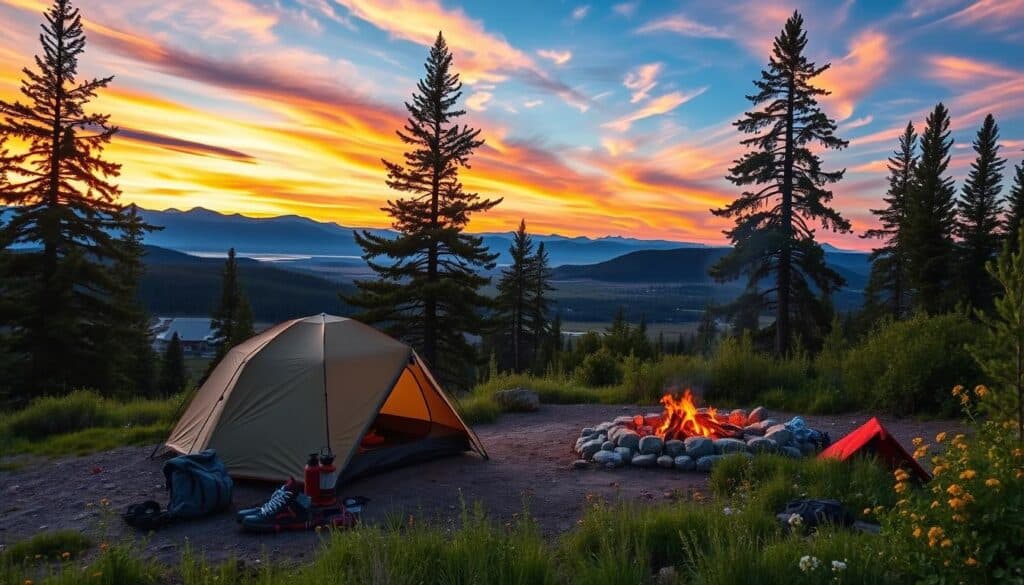 camping in Yellowstone National Park