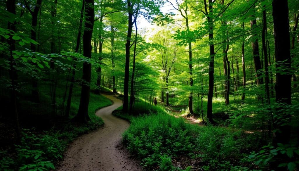 hiking trails in Huguenot State Park