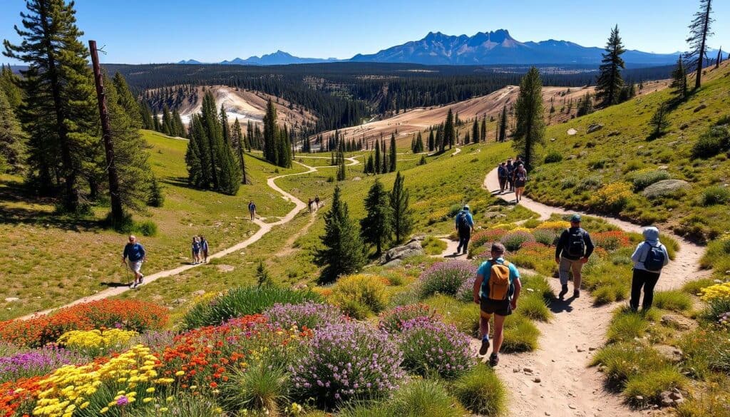 hiking trails in yellowstone national park