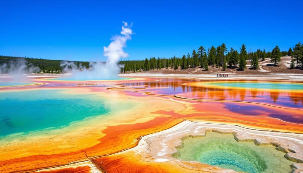 thermal features in Yellowstone