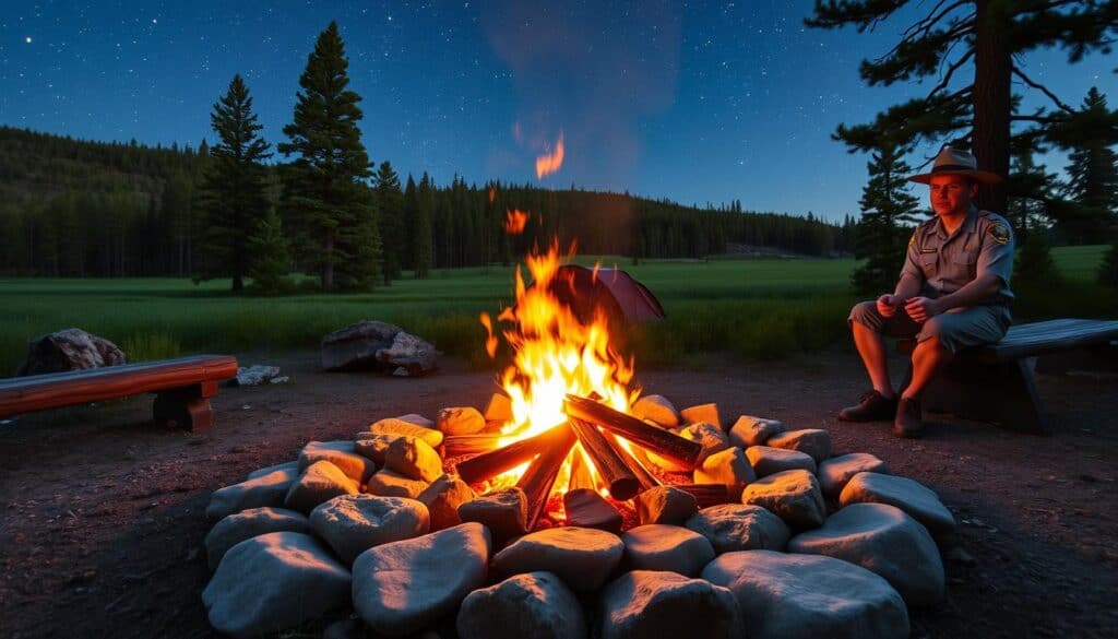 yellowstone campfire safety