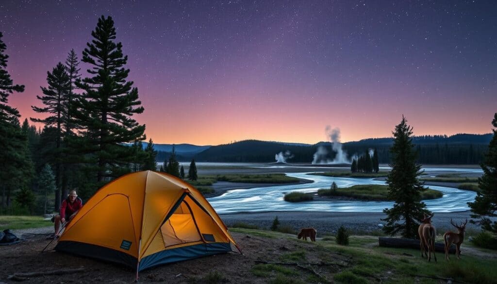 yellowstone camping