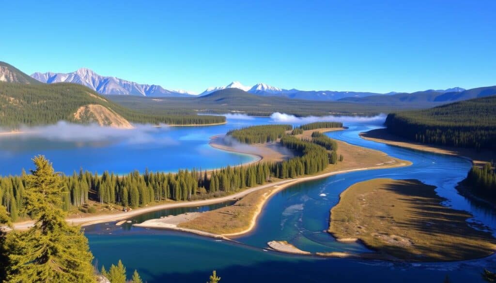 yellowstone lakes and rivers