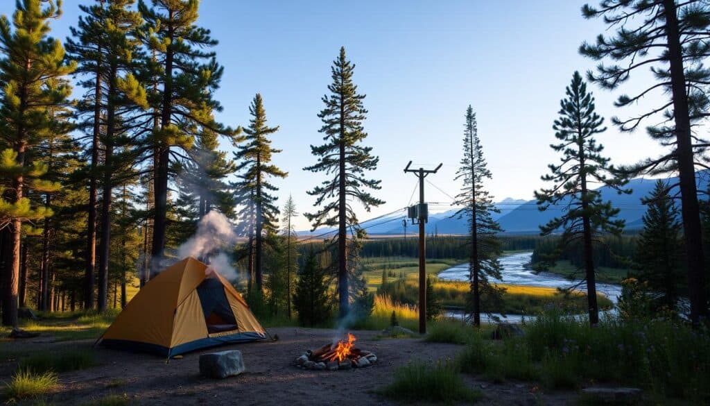 yellowstone national park camping