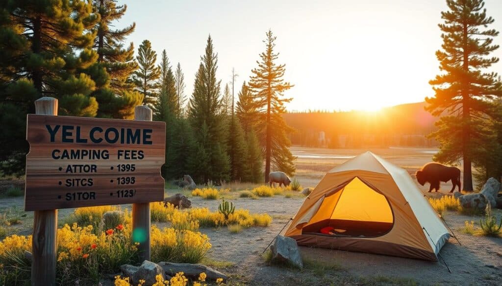 yellowstone national park camping fees