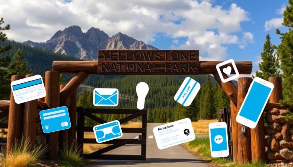 yellowstone national park gate fees payment methods