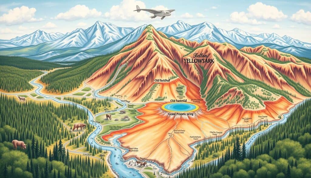 yellowstone national park map