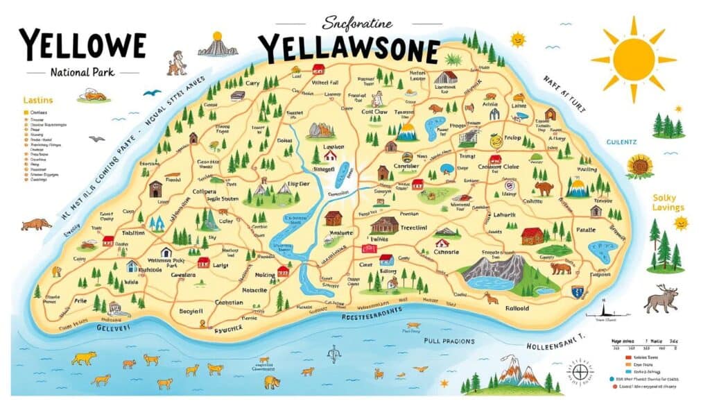 yellowstone national park map