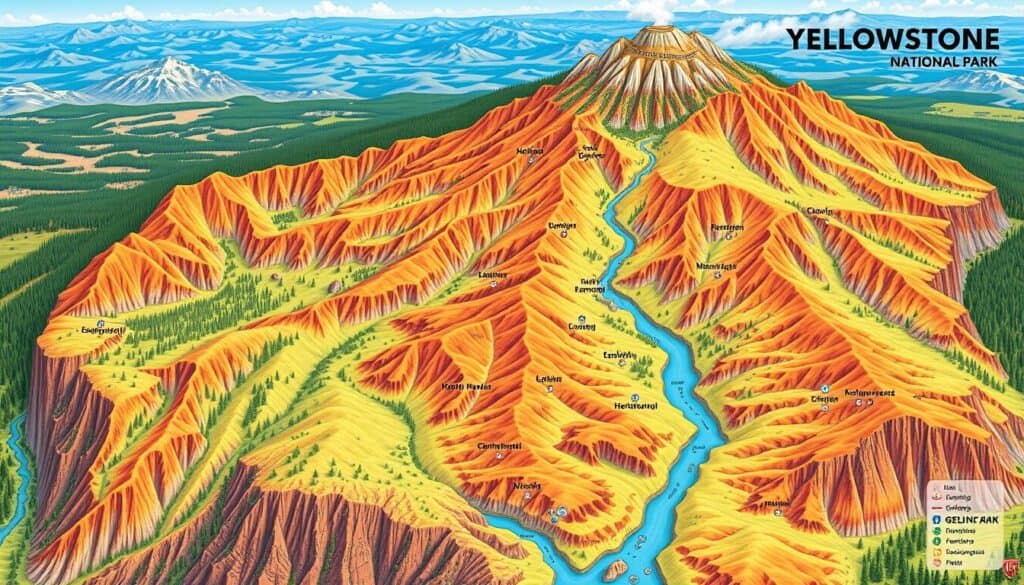 yellowstone park maps