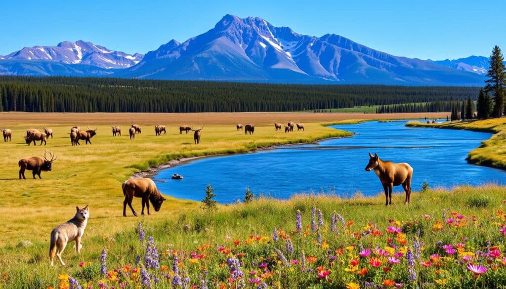 yellowstone wildlife viewing