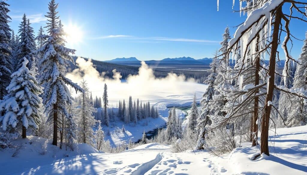 yellowstone winter landscape