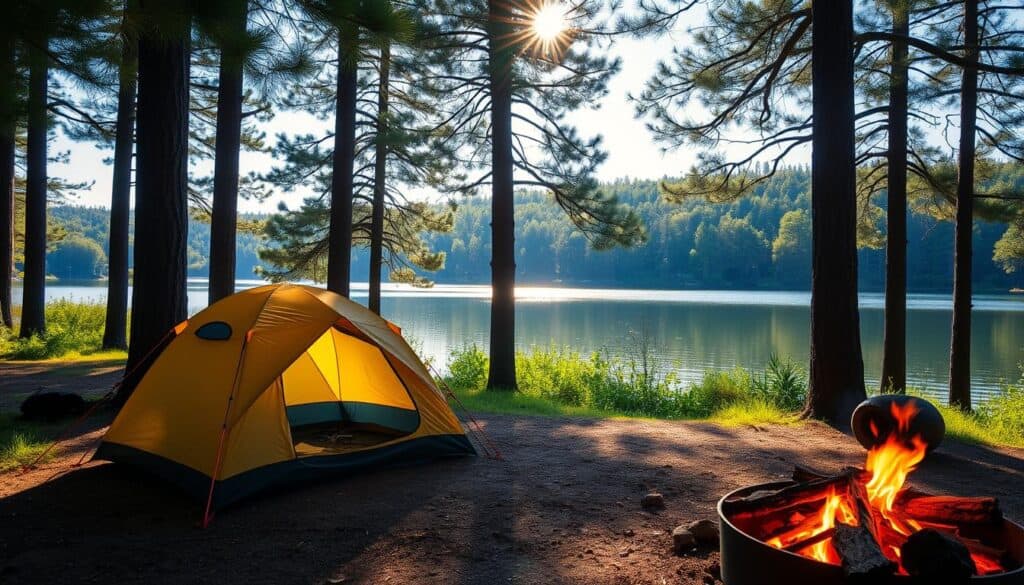 Camping at Big Lagoon State Park