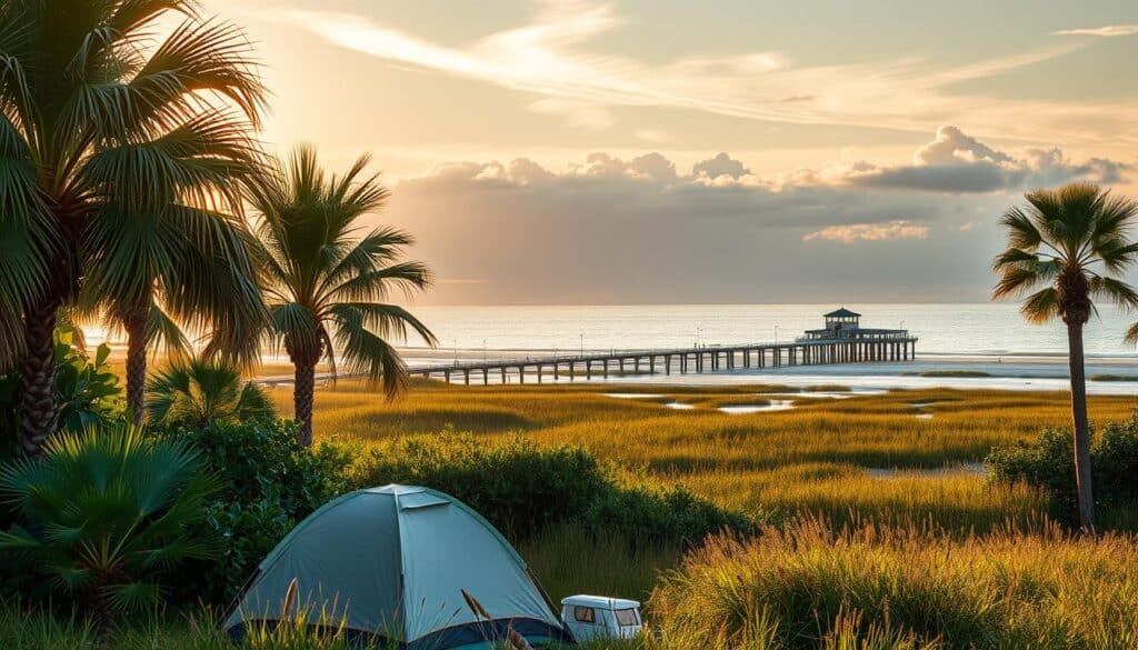 Camping at Sebastian Inlet