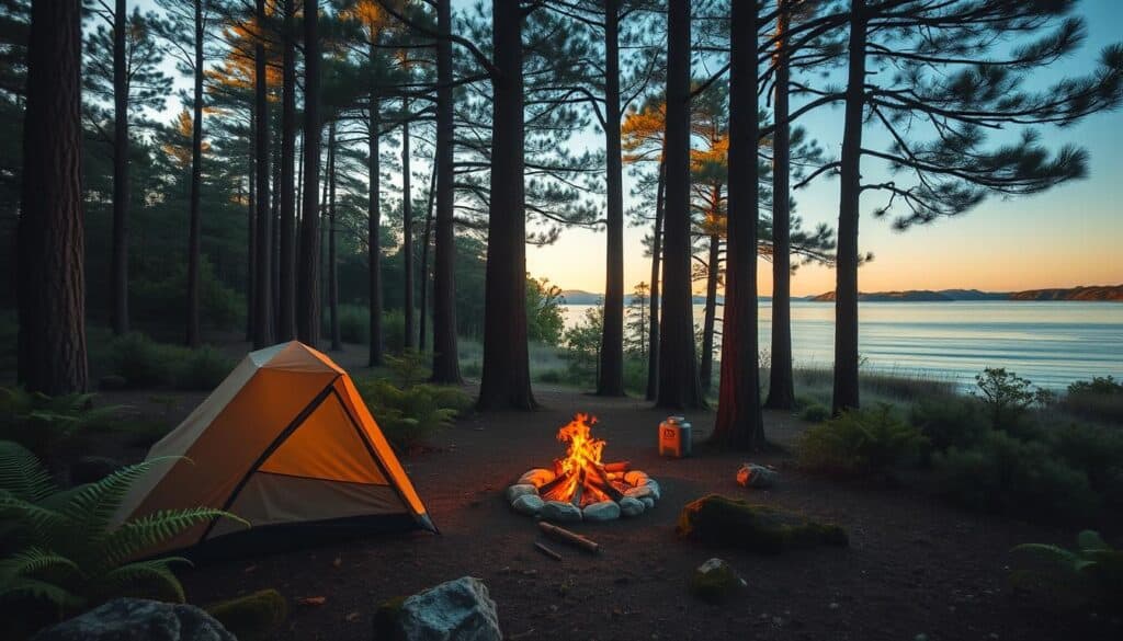 Camping in St. Andrews State Park