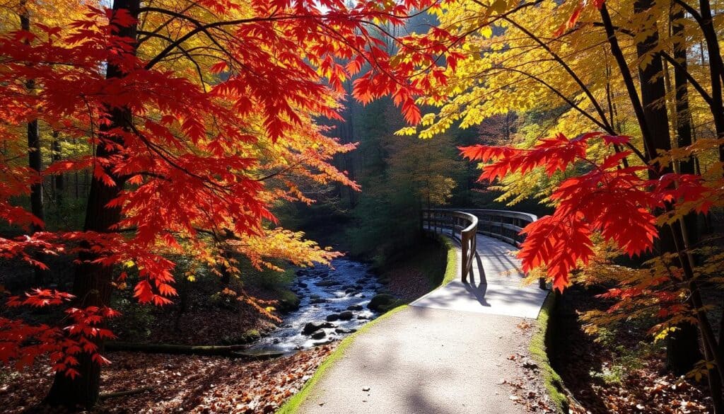 Fall foliage on the Blackwater Heritage State Trail