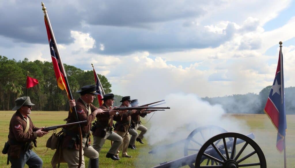 Olustee Battle reenactment