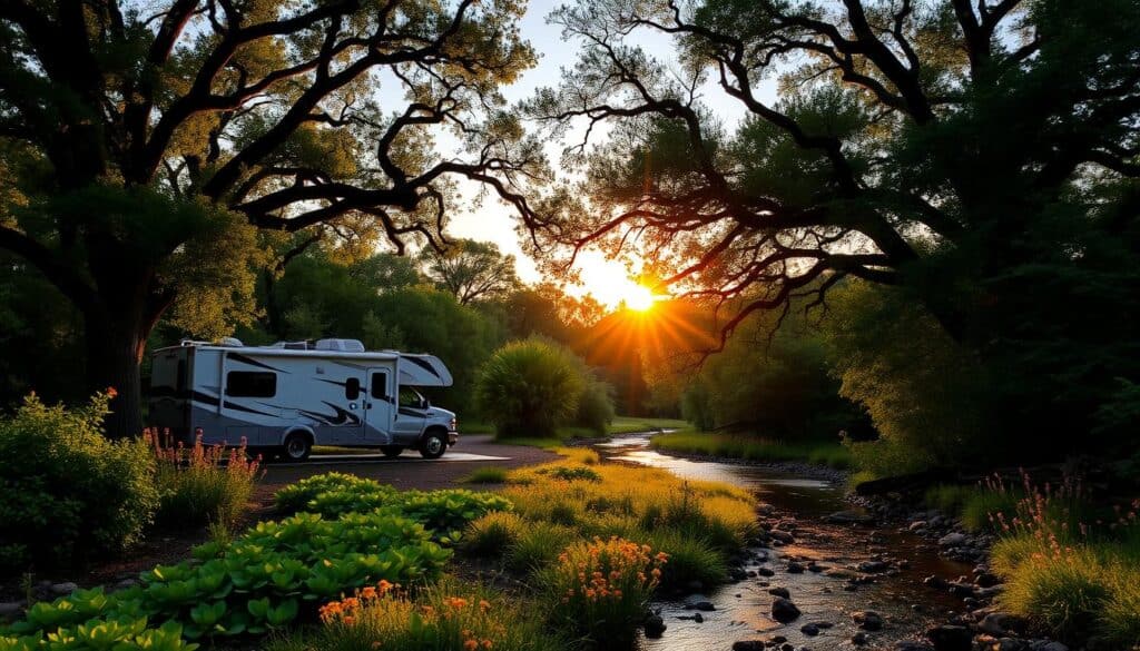 RV camping at Bulow Creek State Park