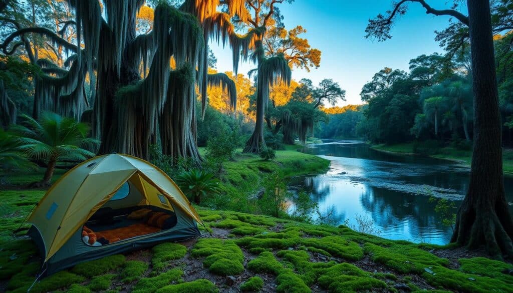 camping at Silver Springs State Park