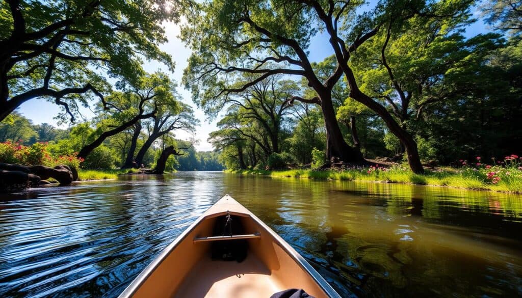 canoeing in Econfina River