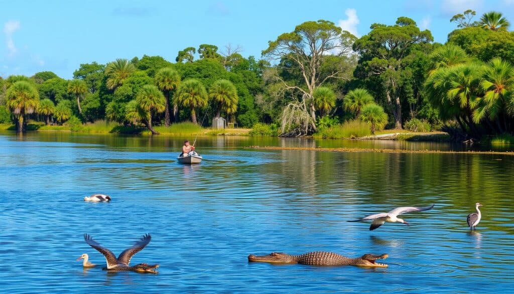 fishing at Myakka River State Park