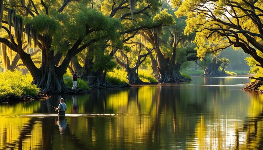 fishing at St. Marks River